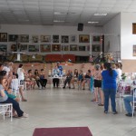 Grupo da melhor idade em evento